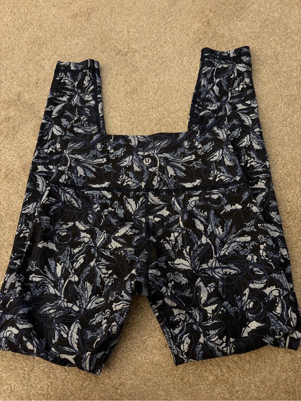 Lululemon Wunder Under HR Tight 27*Luxtreme Embellished Multi Floral Size 4